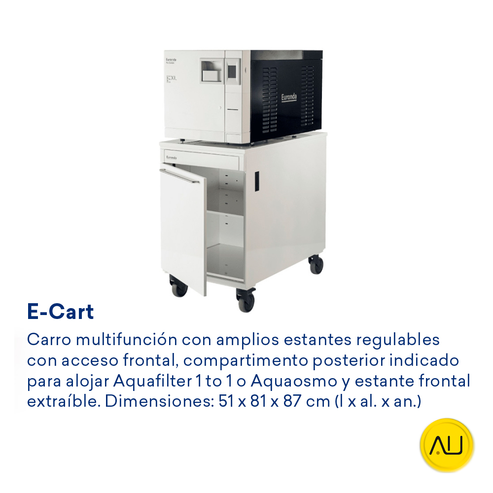 tienda-venta-servicio-tecnico-especializado-autoclave-euronda-exl-e-cart-incluido E-Cart autoclave Euronda EXL en venta para comprar en la tienda de Autoclav.es