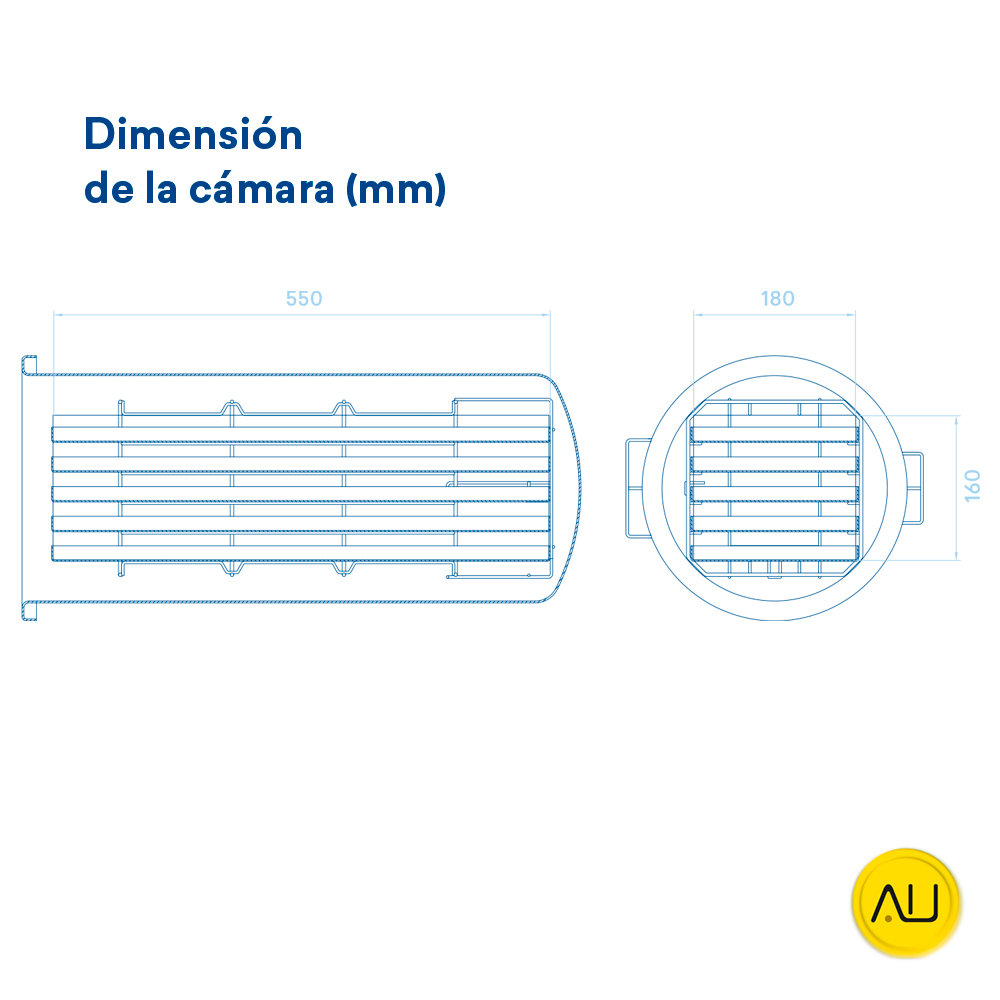 tienda-venta-servicio-tecnico-especializado-autoclave-euronda-exl-plano-dimension-camara Plano dimensiones cámara autoclave Euronda EXL en venta para comprar en la tienda de Autoclav.es