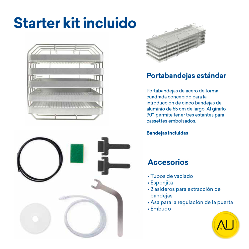 tienda-venta-servicio-tecnico-especializado-autoclave-euronda-exl-starter-kit-incluido Starter kit incluido autoclave Euronda EXL en venta para comprar en la tienda de Autoclav.es