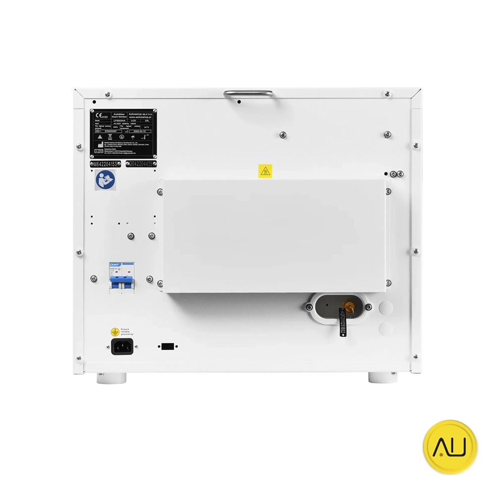 tienda-venta-servicio-tecnico-especializado-autoclave-lafomed-standard-line-18l-23l-trasera Trasera autoclave Lafomed Standard Line 18L y 23L en venta para comprar en la tienda de autoclav.es