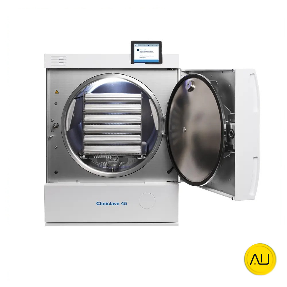 tienda-venta-servicio-tecnico-especializado-autoclave-melag-cliniclave 45-open Autoclave Melag Cliniclave 45 en venta para comprar en la tienda de Au-autoclav.es frontal abierto