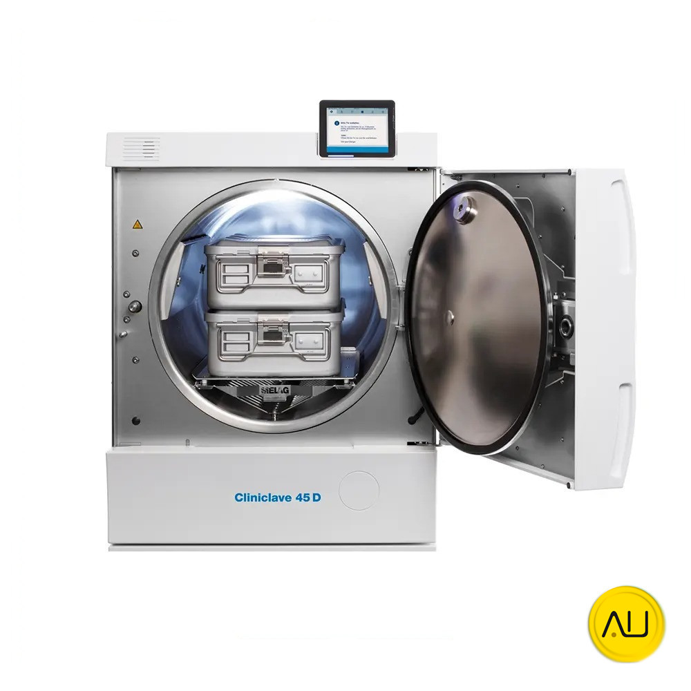 tienda-venta-servicio-tecnico-especializado-autoclave-melag-cliniclave 45D-open Autoclave Melag Cliniclave 45D en venta para comprar en la tienda de Au-autoclav.es frontal abierto