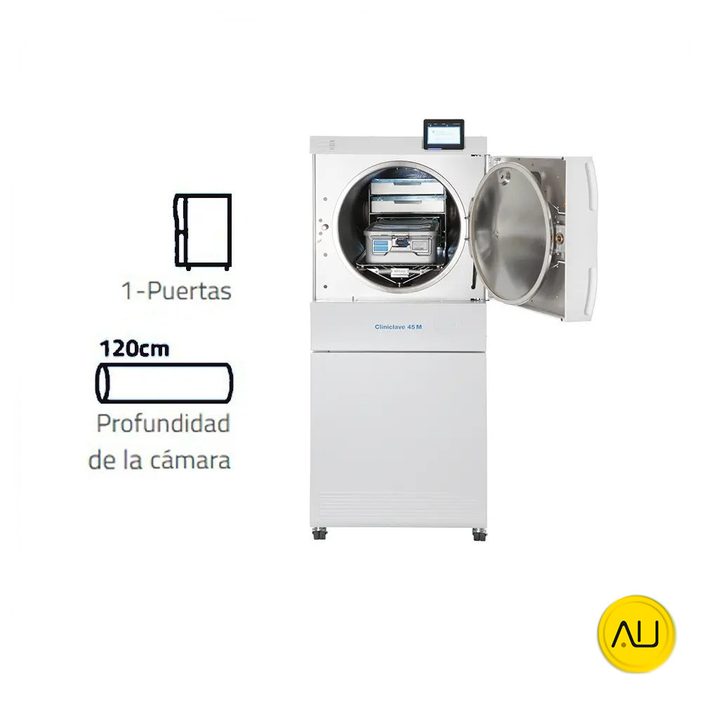tienda-venta-servicio-tecnico-especializado-autoclave-melag-cliniclave-45m-abierto-detalles Frontal con detalles autoclave Melag Cliniclave 45M en venta para comprar en la tienda de Au-autoclav.es