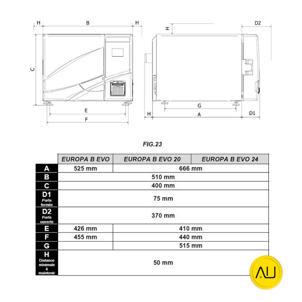 tienda-venta-servicio-tecnico-especializado-autoclave-tecno-gaz-europa-b-evo-medidas Medidas autoclave Tecno-Gaz Europa B Evo en venta para comprar en la tienda de autoclav.es