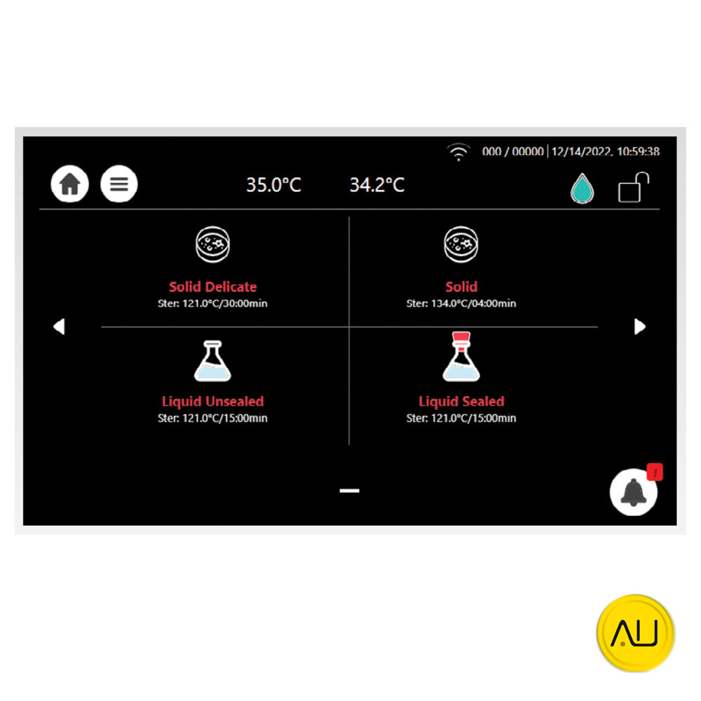 tienda-venta-servicio-tecnico-especializado-autoclave-tuttnauer-t-lab-eco-v60-v85-detalle-display-menu Detalle panel display autoclave Tuttnauer T-Lab Eco V60 y V85 en venta para comprar en la tienda de Autoclav.es