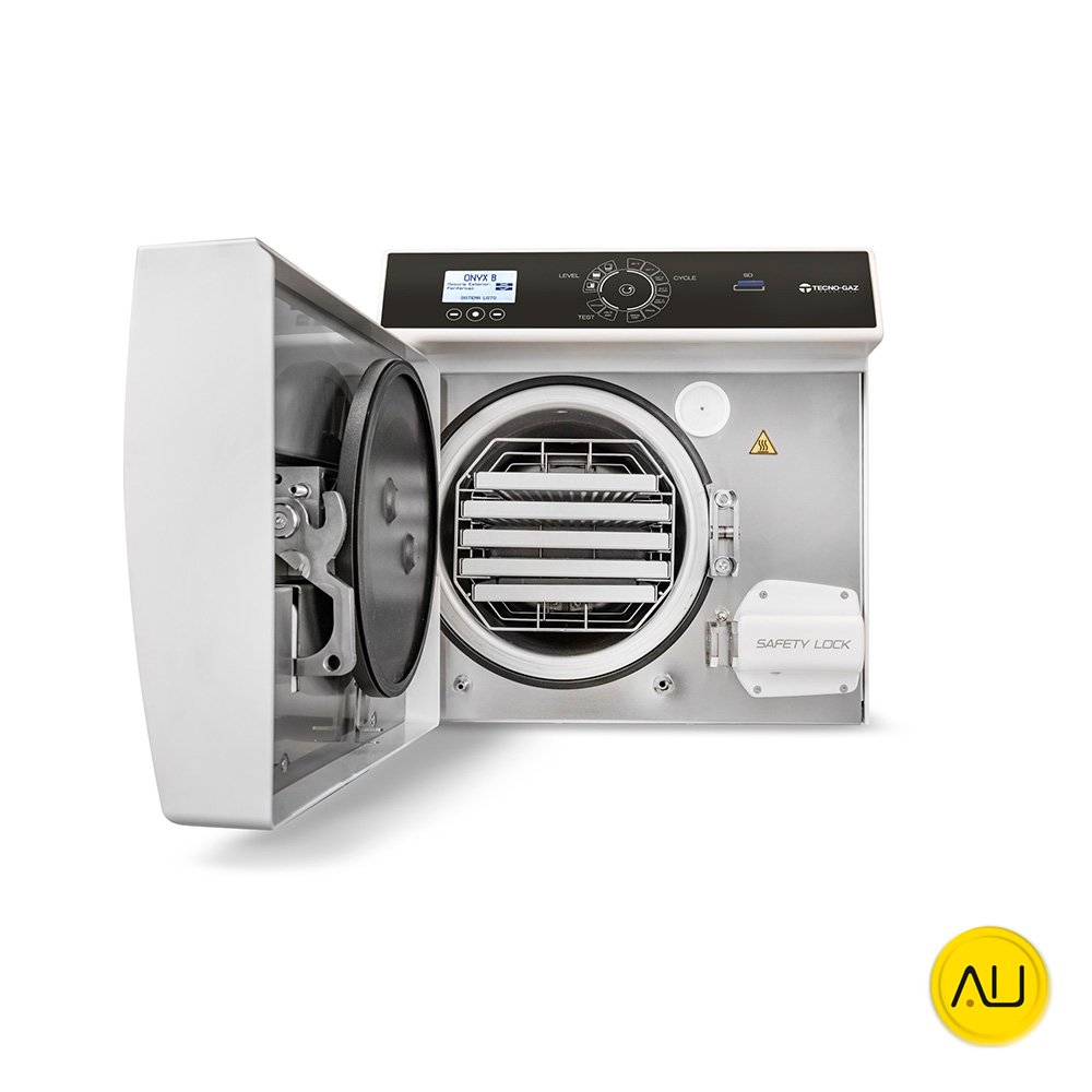 tienda-venta-servicio-tecnico-especializado-autoclave-tecno-gaz-onyx-b-6-frontal-puerta-abierta Frontal puerta abierta autoclave Tecno-Gaz Onyx 6 en venta para comprar en la tienda de Autoclav.es