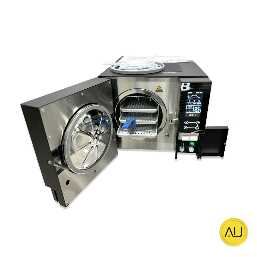 tienda-venta-servicio-tecnico-especializado-autoclave-icanclave-d-pro-12l-black-negro-frontal-puerta-abierta-bandejas-dotacion Frontal puerta abierta bandejas y dotación autoclave IcanClave D Pro Plus 12 Black en venta para comprar en la tienda de autoclav.es