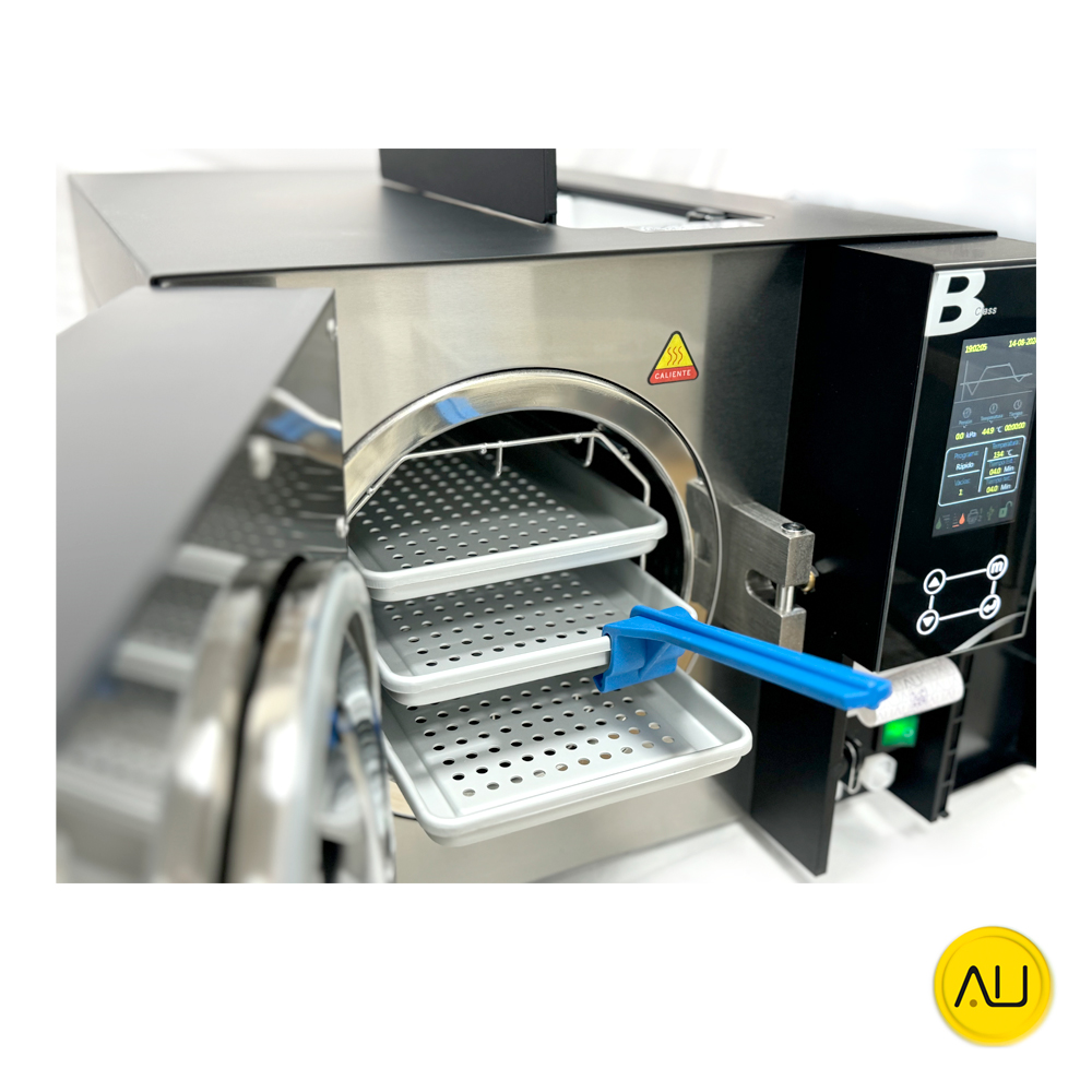 tienda-venta-servicio-tecnico-especializado-autoclave-icanclave-d-pro-12l-black-negro-perspectiva-puerta-abierta-bandejas Perspectiva puerta abierta bandejas autoclave IcanClave D Pro Plus 12 Black en venta para comprar en la tienda de autoclav.es