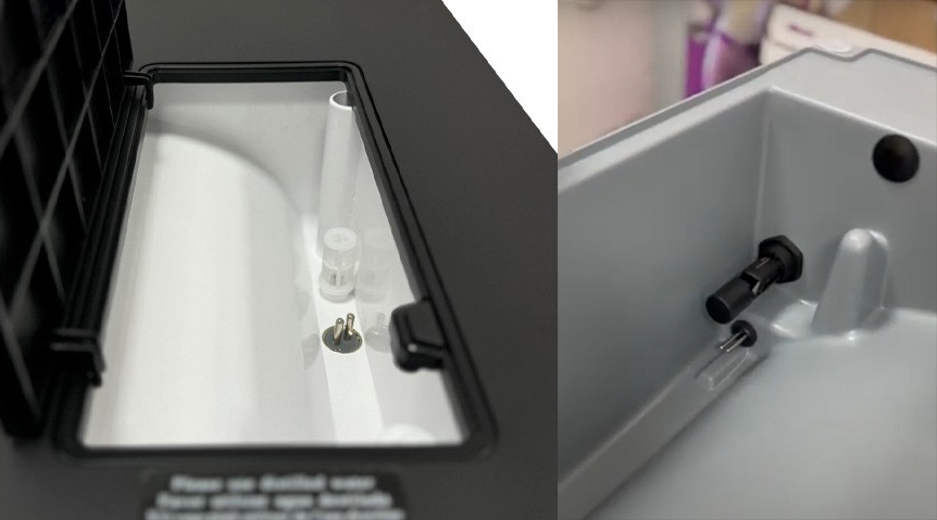 Agua adecuada para el autoclave: sensor de sedimentos