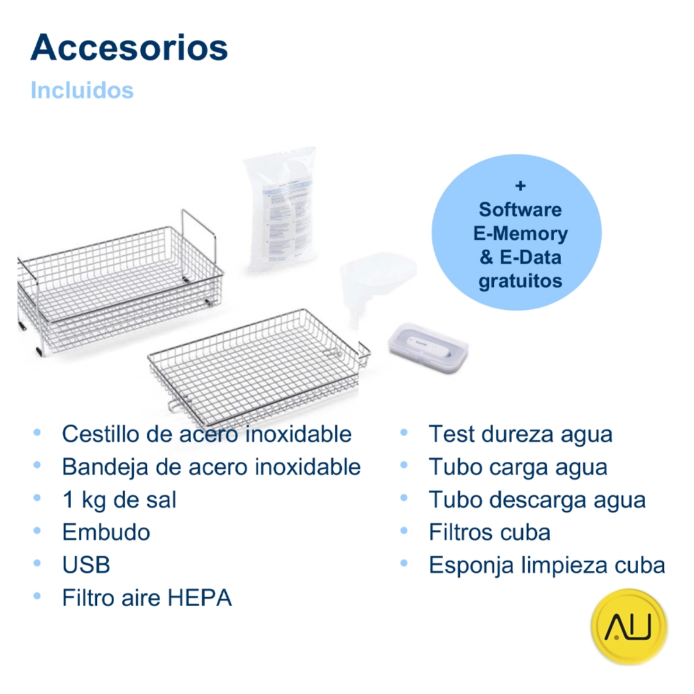 tienda-venta-servicio-tecnico-especializado-termodesinfectadora-euronda-eurosafe-smart-accesorios-incluidos Accesorios incluidos Termodesinfectadora Euronda Eurosafe Smart en venta para comprar en la tienda de autoclav.es