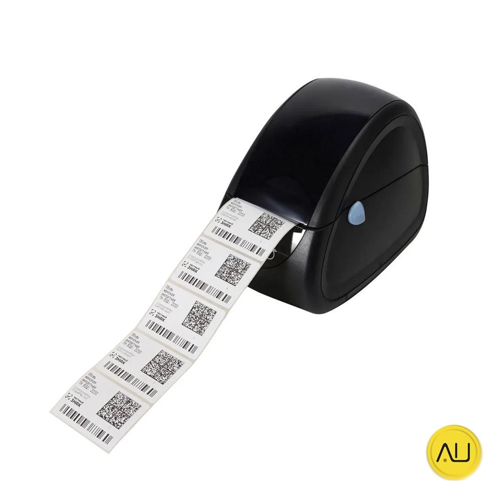 Perspectiva etiquetas impresas accesorio Mocom impresora externa HPRT en venta para comprar en la tienda de Autoclav.es