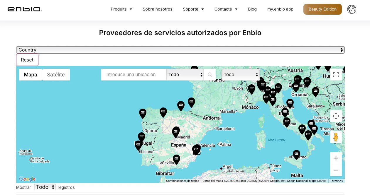Mantenimiento de autoclave Enbio. Página web de servicio técnico oficial de la marca Enbio.