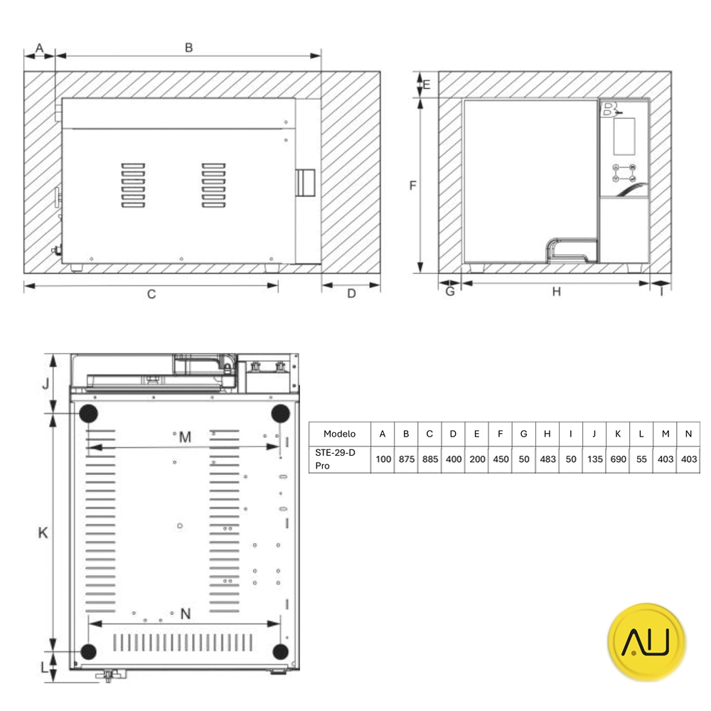 tienda-venta-servicio-tecnico-especializado-autoclave-icanclave-d-pro-29-plano-medidas