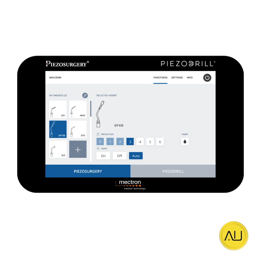 tienda-venta-servicio-tecnico-especializado-cirugia-piezoelectrica-mectron-mt-bone-pantalla Pantalla cirugía piezoeléctrica MT-Bone de MECTRON en venta para comprar en la tienda de Autoclav.es